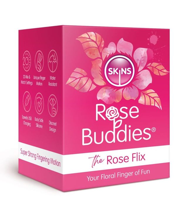 Skins Rose Buddies The Rose Flix Clitoral Massager Pink - Image 3