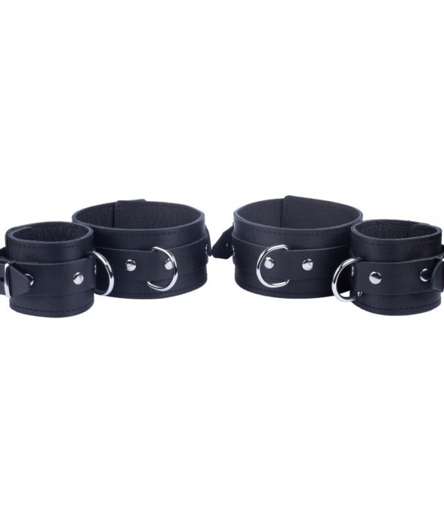 The Red Arm To Forearm Leather Shackles