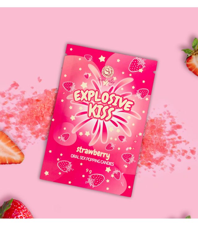 Explosive Kiss Strawberry Oral SEX Popping Candies 9g