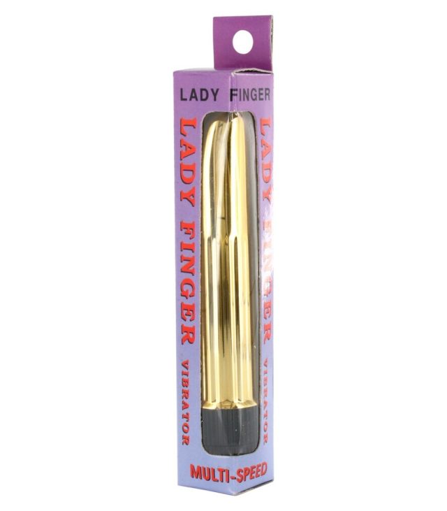 Lady Finger Mini Vibrator Gold - Image 2