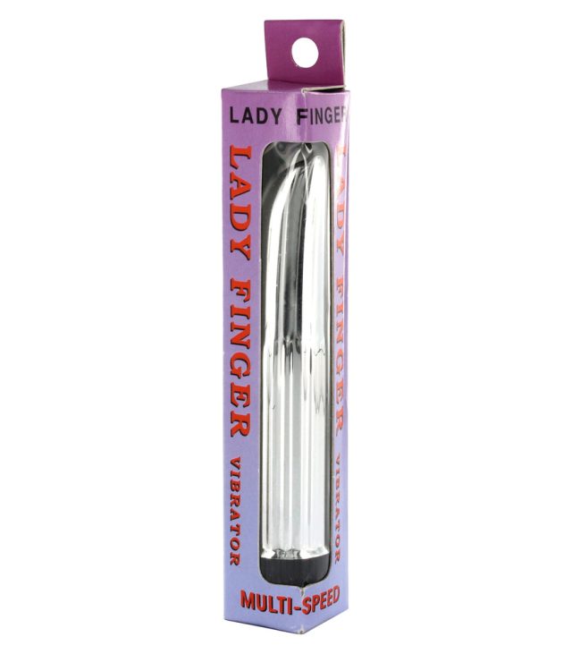 Lady Finger Mini Vibrator Silver - Image 2