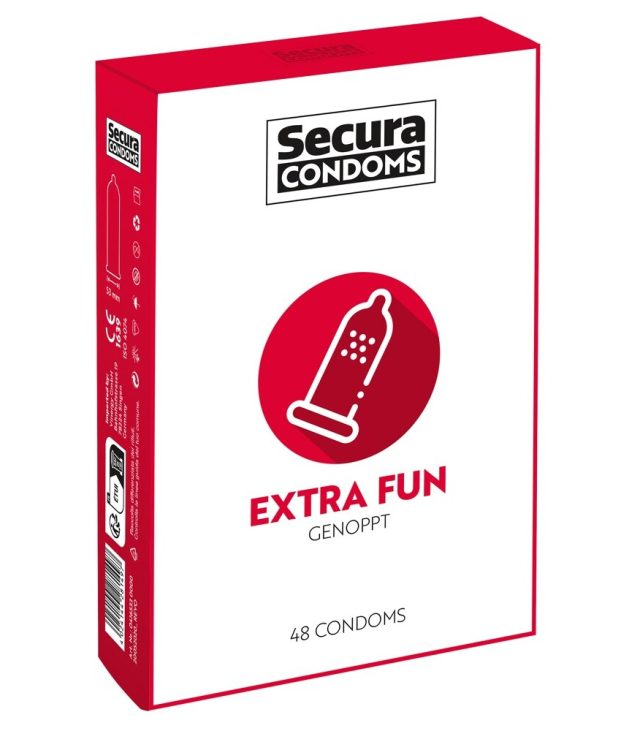 Secura Condoms 48 Pack Extra Fun