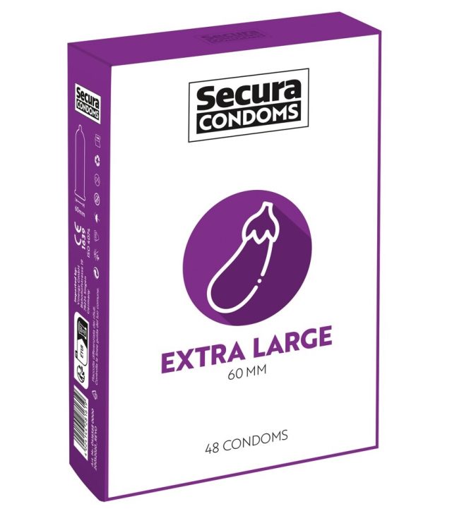 Secura Condoms 48 Pack Extra Large