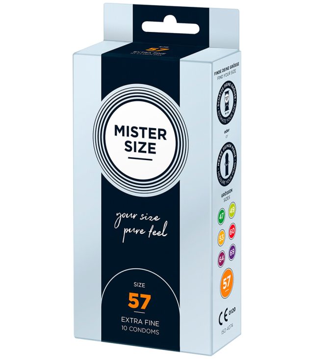 Mister Size 57mm Your Size Pure Feel Condoms 10 Pack