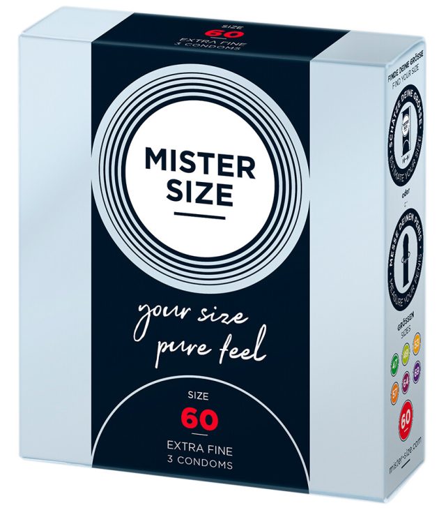 Mister Size 60mm Your Size Pure Feel Condoms 3 Pack