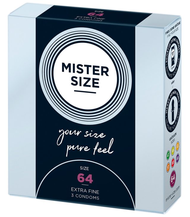 Mister Size 64mm Your Size Pure Feel Condoms 3 Pack