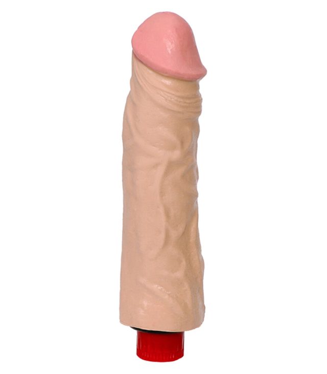 The Naturals Heavy Veined 8 Inch Vibrating Dong Thick