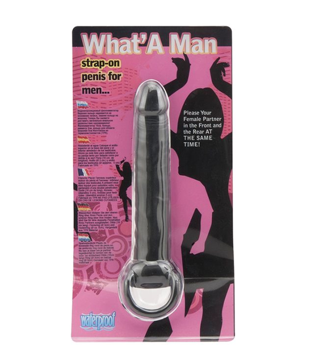 What A Man Black Strap On Double Penetrator - Image 2