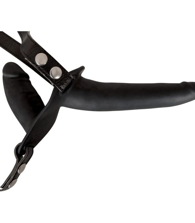 Black Double Dildo Strap On