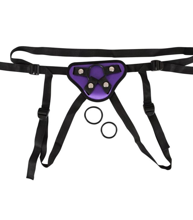 Purple And Black Universal Harness Strap On