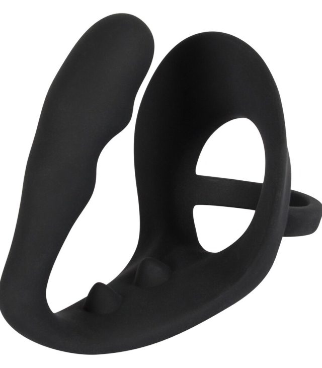 Black Velvets Cock Ring And Anal Plug