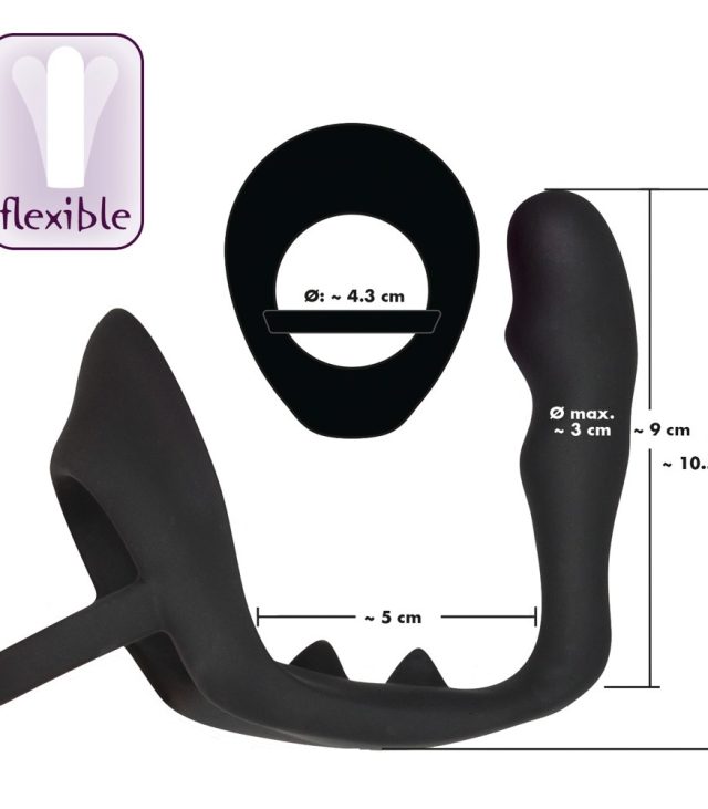 Black Velvets Cock Ring And Anal Plug - Image 3