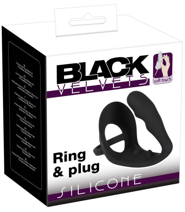 Black Velvets Cock Ring And Anal Plug - Image 4