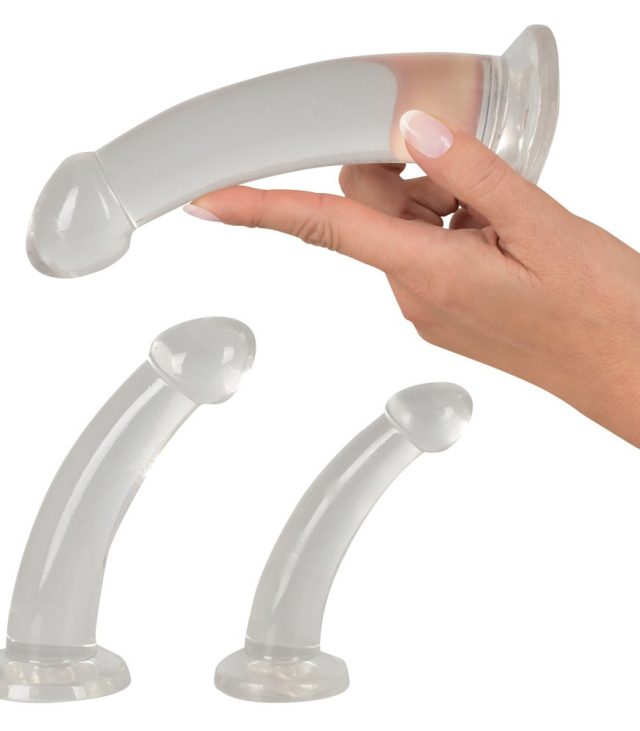 Three Piece Crystal Clear Anal Training Set - Image 2