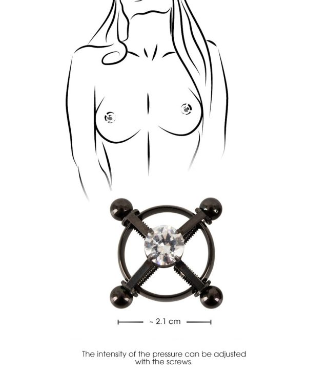 Bad Kitty Shiny Star Nipple Jewelery - Image 3