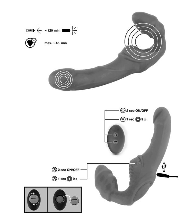 Vibrating Strapless StrapOn 2 - Image 4