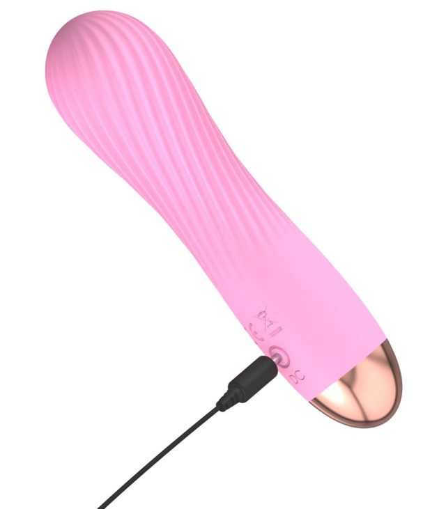 Cuties Silk Touch Rechargeable Mini Vibrator Pink - Image 3