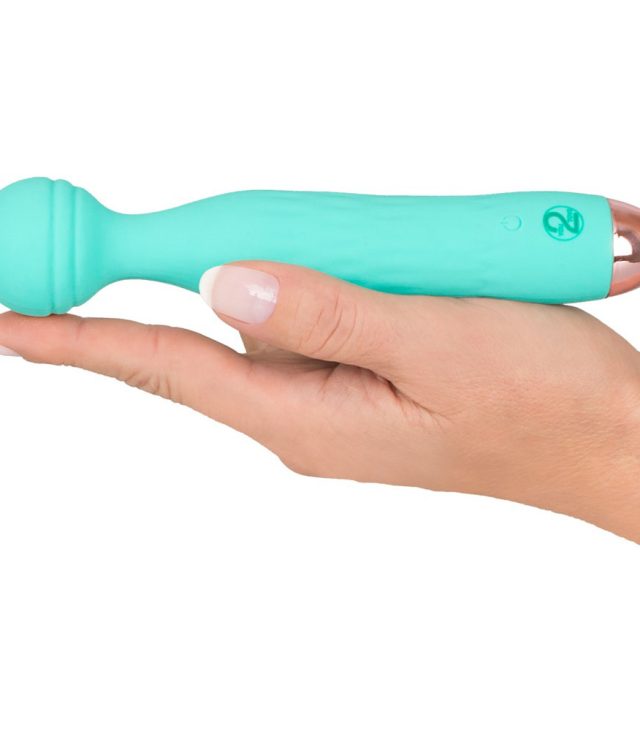 Cuties Silk Touch Rechargeable Mini Vibrator Green - Image 2