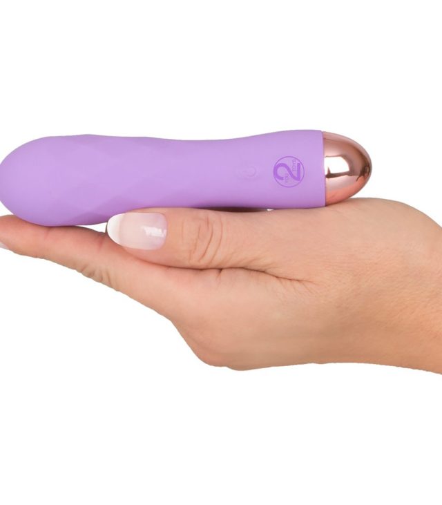 Cuties Silk Touch Rechargeable Mini Vibrator Purple - Image 2