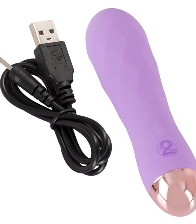 Cuties Silk Touch Rechargeable Mini Vibrator Purple - Image 3