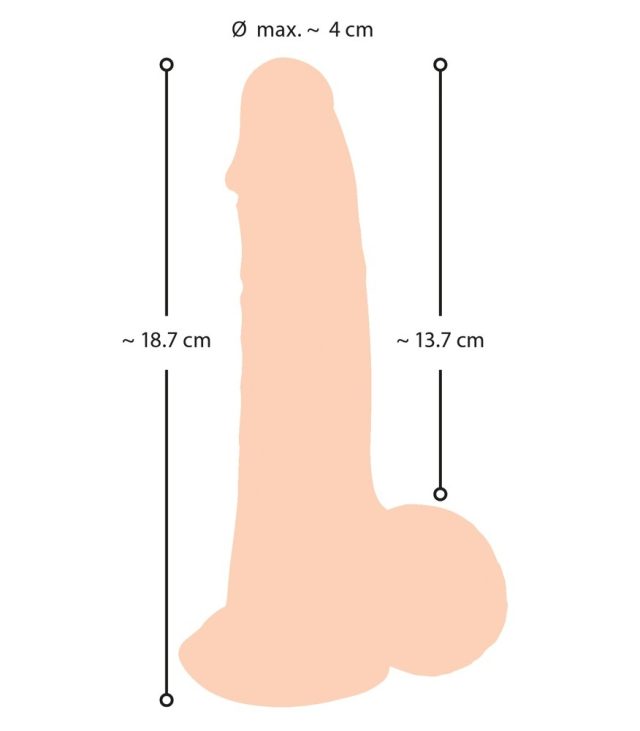 Nature Skin Dildo With Movable Skin 19cm - Image 4