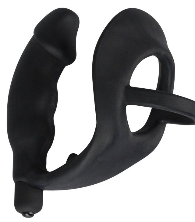 Black Velvets Cock Ring And Vibrating Anal Plug - Image 2