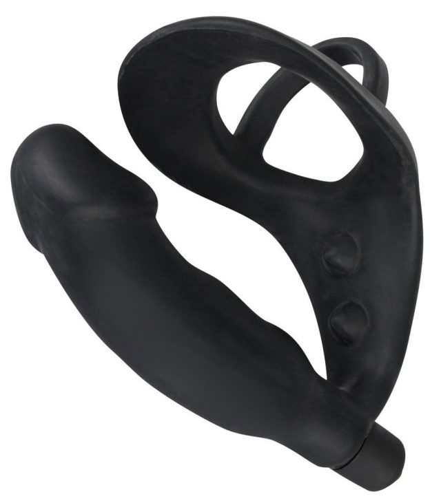 Black Velvets Cock Ring And Vibrating Anal Plug - Image 3