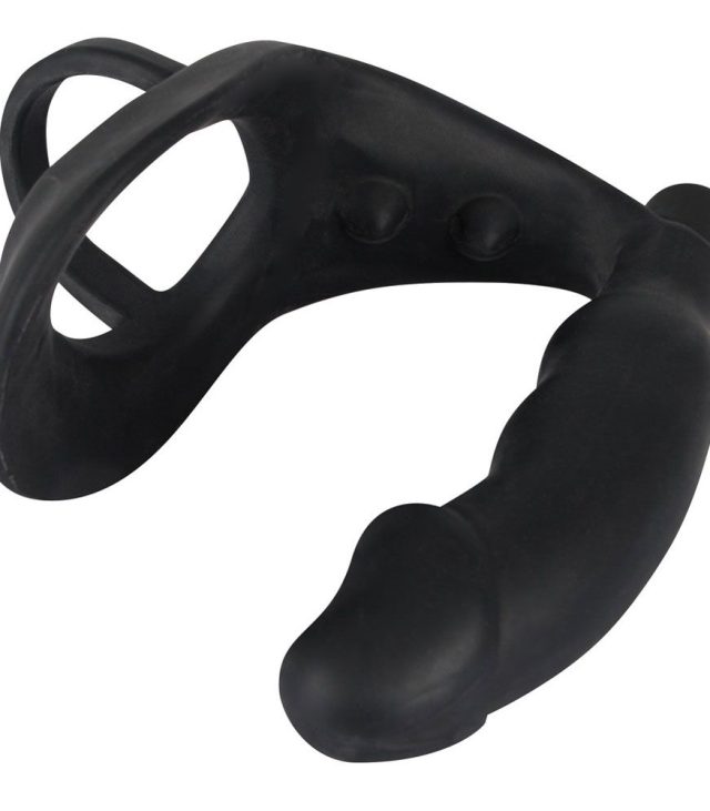 Black Velvets Cock Ring And Vibrating Anal Plug - Image 4