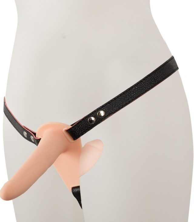 Soft Touch Silicone Rechargeable Vibrating Double Strap On - Image 2