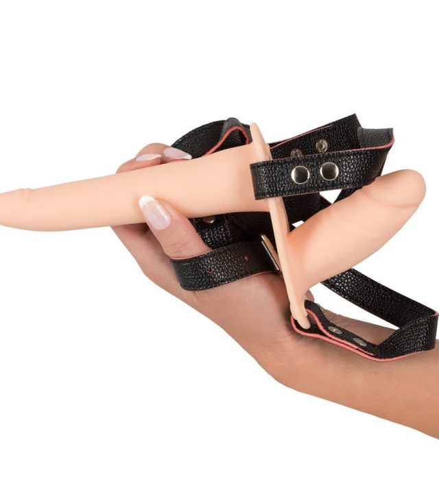 Soft Touch Silicone Rechargeable Vibrating Double Strap On - Image 4