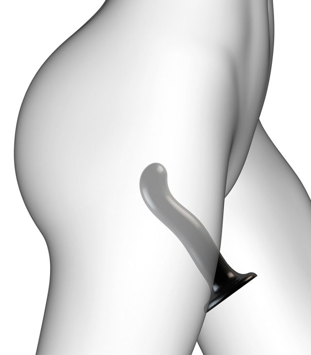 Strap On Me Prostate and G Spot Curved Dildo XLarge Black - Image 3