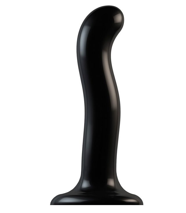 Strap On Me Prostate and G Spot Curved Dildo Small Black