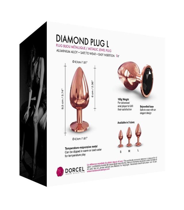 Dorcel Diamond Butt Plug Rose Gold Large - Image 4