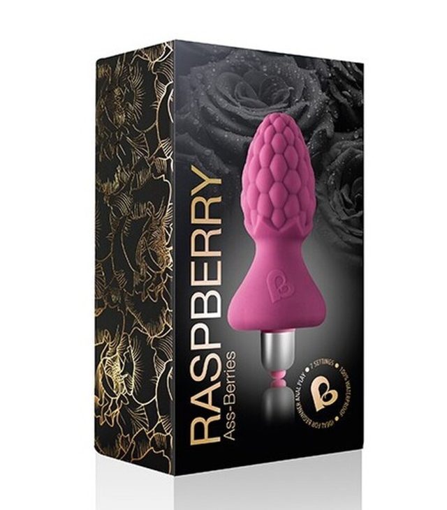 Rocks Off 7 Speed AssBerries Raspberry Butt Plug - Image 2