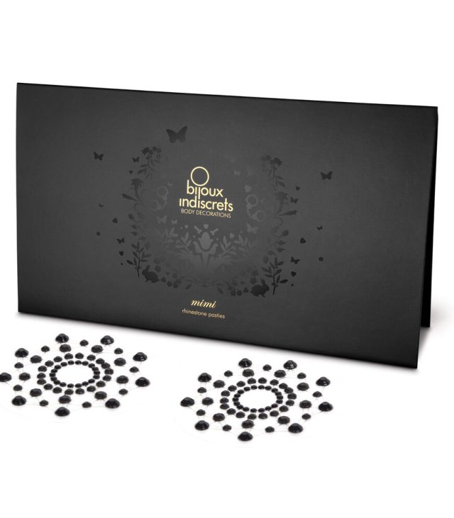 Bijoux Indiscrets Mimi Rhinestone Pasties Black