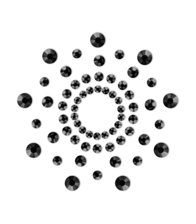 Bijoux Indiscrets Mimi Rhinestone Pasties Black - Image 2