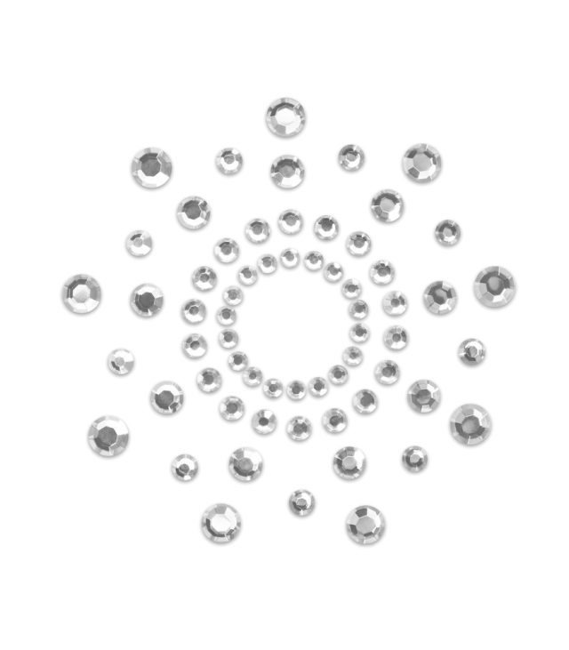 Bijoux Indiscrets Mimi Rhinestone Pasties Silver - Image 2