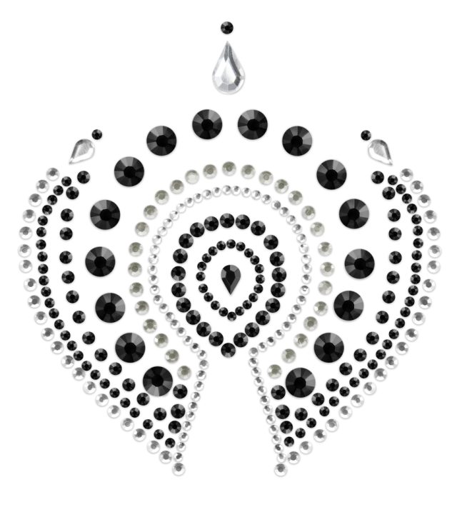 Bijoux Indiscrets Flamboyant Rhinestone Jewellery Black Silver - Image 2