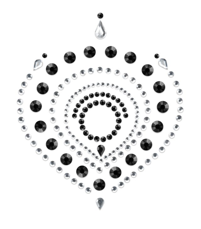 Bijoux Indiscrets Flamboyant Rhinestone Jewellery Black Silver - Image 3