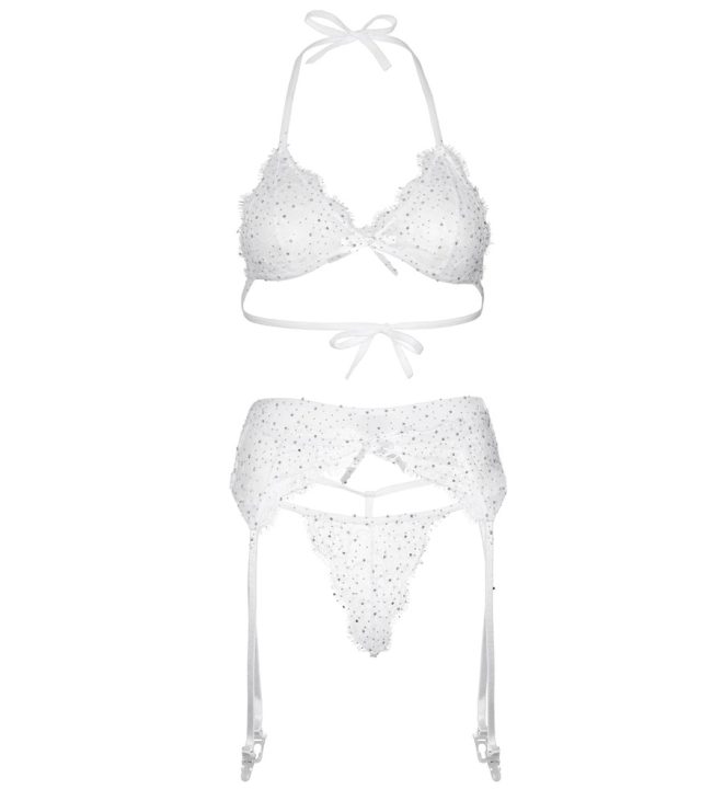 Leg Avenue Bra Top Garterbelt and GString - Image 4