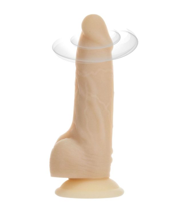 Naked Addiction 7 Inch Rotating and Vibrating Dong
