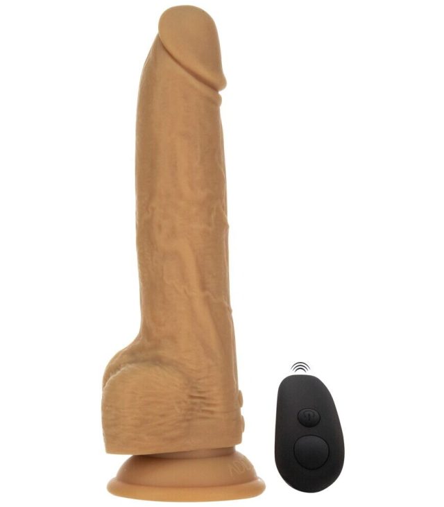 Naked Attraction 9 Inch Thrusting Dildo Caramel