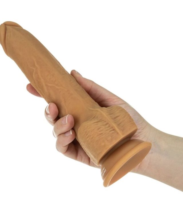 Naked Attraction 9 Inch Thrusting Dildo Caramel - Image 3