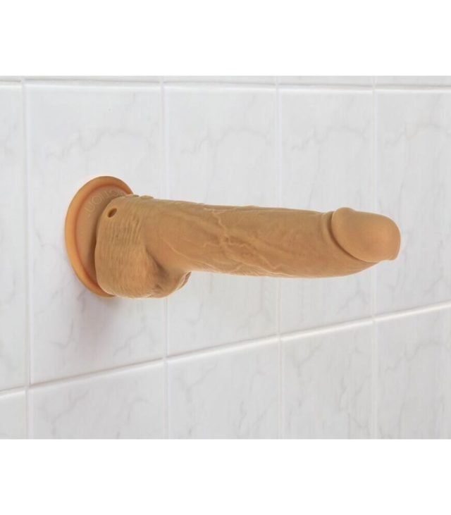 Naked Attraction 9 Inch Thrusting Dildo Caramel - Image 4