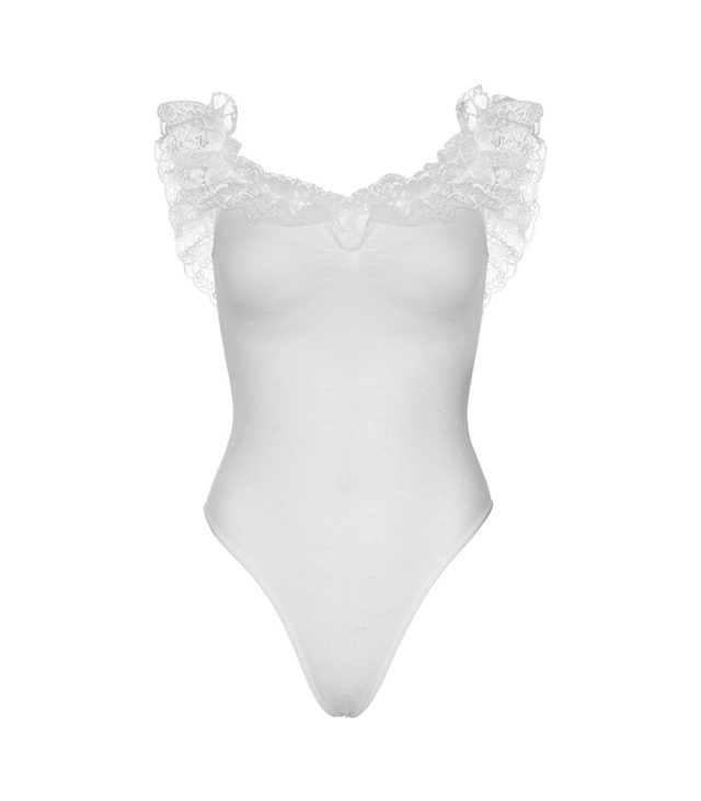 Leg Avenue Off the Shoulder Teddy UK 6 to 12 - Image 3