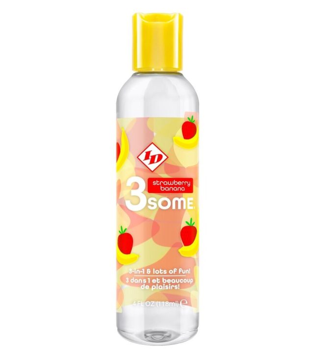 ID 3some Strawberry Banana 3 In 1 Lubricant 118ml