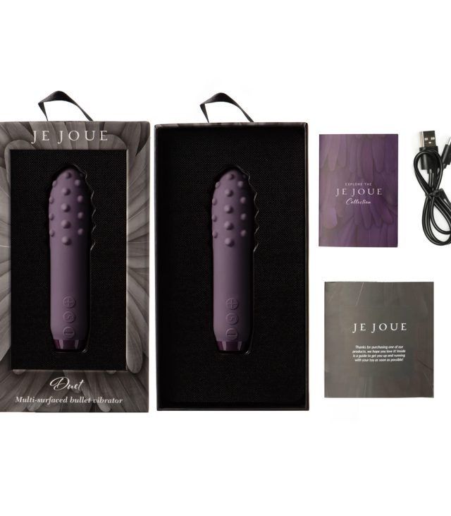 Je Joue Duet Multi Surfaced Bullet Vibrator Purple - Image 4