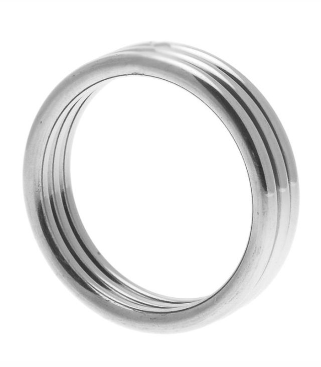 Master Series Echo Stainless Steel Triple Cock Ring ML