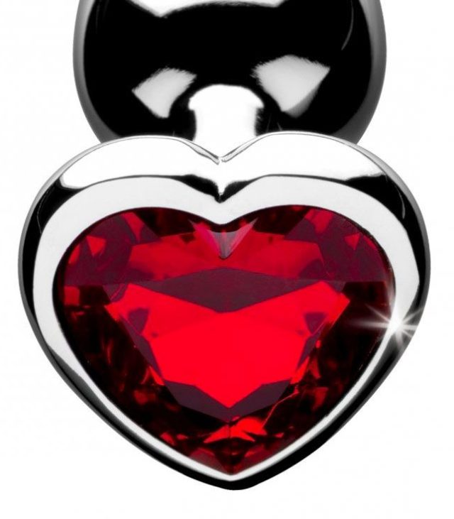 XR Booty Sparks Red Heart Medium Anal Plug - Image 3