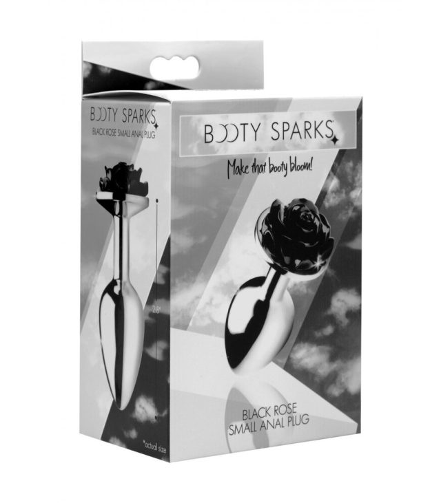 XR Booty Sparks Black Rose Anal Plug Small - Image 4